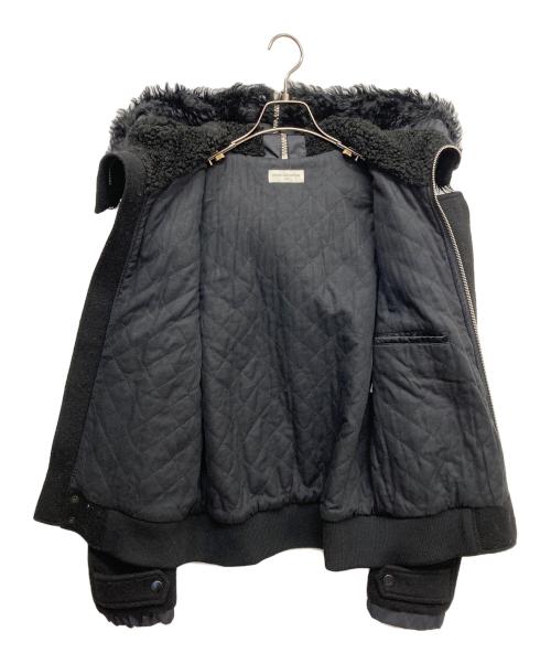 DRIES VAN NOTEN（ドリスヴァンノッテン）DRIES VAN NOTEN (ドリスヴァンノッテン) ダッフルN-2Bショートジャケット ブラック サイズ:Sの古着・服飾アイテム