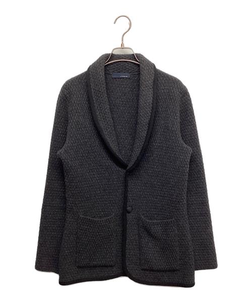 LARDINI（ラルディーニ）LARDINI (ラルディーニ) ニットショールカラージャケット ブラック サイズ:Sの古着・服飾アイテム