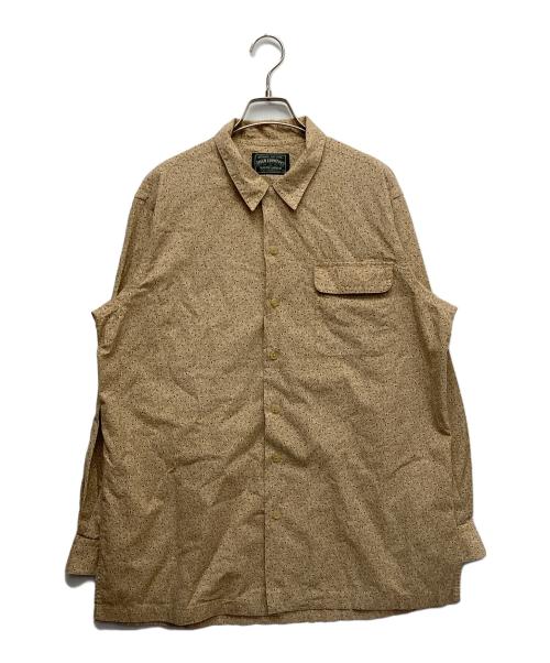RALPH LAUREN（ラルフローレン）RALPH LAUREN (ラルフローレン) POLO COUNTRY (ポロカントリー) 総柄ロングスリーブシャツ ベージュ サイズ:Lの古着・服飾アイテム