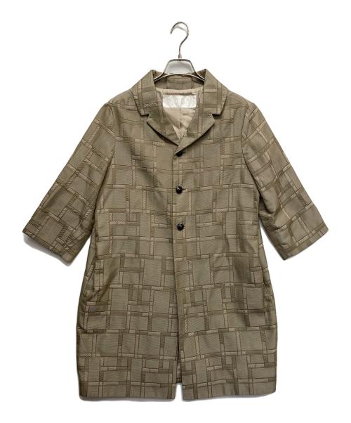 nooy（ヌーイ）nooy (ヌーイ) ジャガードジャケット ベージュ サイズ:-の古着・服飾アイテム