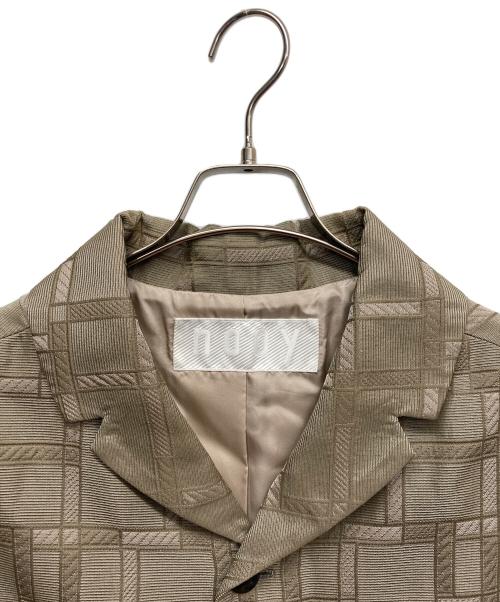 nooy（ヌーイ）nooy (ヌーイ) ジャガードジャケット ベージュ サイズ:-の古着・服飾アイテム