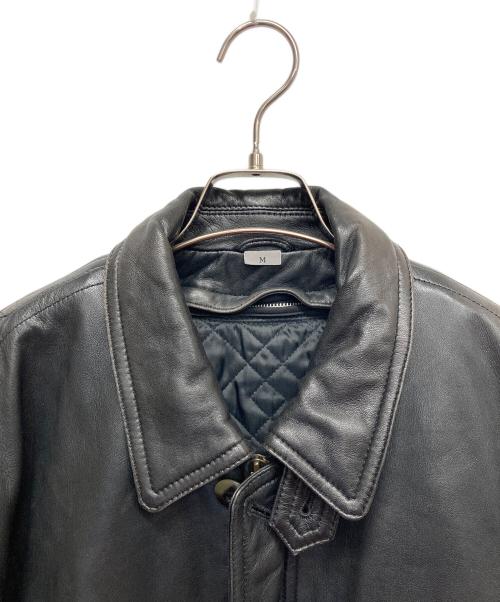 INTERMEZZO（インターメッツォ）INTERMEZZO (インターメッツォ) A-2タイプ フライトレザージャケット ブラック サイズ:Mの古着・服飾アイテム
