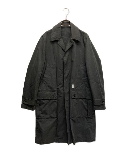 UNDERCOVER（アンダーカバー）UNDERCOVER (アンダーカバー) バークロスアーミーポケット オーバーコート ブラック サイズ:2の古着・服飾アイテム