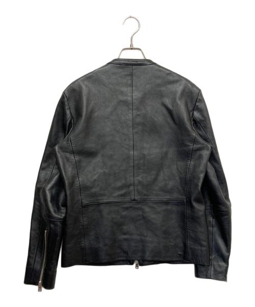 Adam et Rope（アダム エ ロペ）Adam et Rope (アダム エ ロペ) シングルライダースラムレザージャケット ブラック サイズ:Sの古着・服飾アイテム