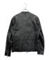 Adam et Rope (アダム エ ロペ) シングルライダースラムレザージャケット ブラック サイズ:S：10000円