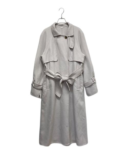 Snidel（スナイデル）Snidel (スナイデル) ウロコカシミアスタンドカラーコート ピンクの古着・服飾アイテム
