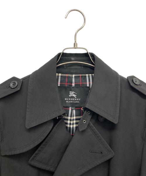 BURBERRY BLACK LABEL（バーバリーブラックレーベル）BURBERRY BLACK LABEL (バーバリーブラックレーベル) トレンチコート ブラック サイズ:Lの古着・服飾アイテム