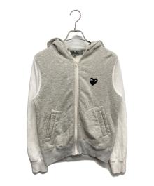PLAY COMME des GARCONS（プレイコムデギャルソン）の古着「アイコンジップパーカー」｜グレー