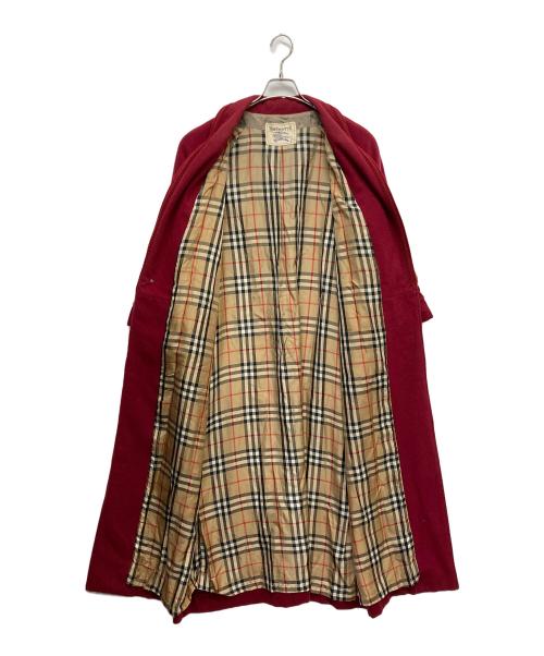 Burberry's（バーバリーズ）Burberry's (バーバリーズ) ウールガウンコート レッド サイズ:無しの古着・服飾アイテム