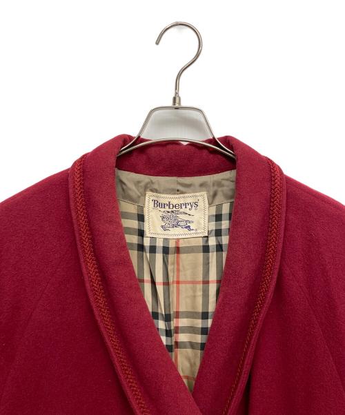 Burberry's（バーバリーズ）Burberry's (バーバリーズ) ウールガウンコート レッド サイズ:無しの古着・服飾アイテム