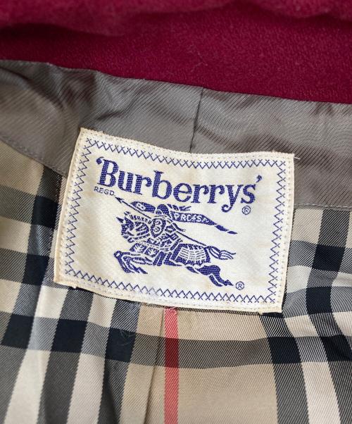 Burberry's（バーバリーズ）Burberry's (バーバリーズ) ウールガウンコート レッド サイズ:無しの古着・服飾アイテム