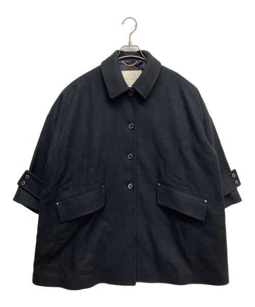 MACKINTOSH（マッキントッシュ）MACKINTOSH (マッキントッシュ) HUMBIE メルトン オーバーサイズ ドロップショルダーコート ネイビー サイズ:UK4の古着・服飾アイテム