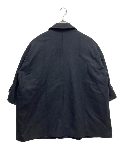 MACKINTOSH（マッキントッシュ）MACKINTOSH (マッキントッシュ) HUMBIE メルトン オーバーサイズ ドロップショルダーコート ネイビー サイズ:UK4の古着・服飾アイテム