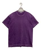 COMME des GARCONS HOMMEコムデギャルソン オム）の古着「ボックスシルエット 半袖Tシャツ」｜パープル