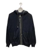 DIESELディーゼル）の古着「メッシュジップパーカー」｜ブラック