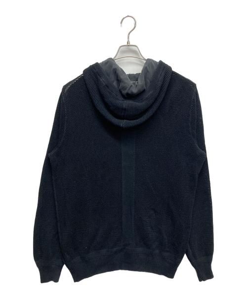 DIESEL（ディーゼル）DIESEL (ディーゼル) メッシュジップパーカー ブラック サイズ:Lの古着・服飾アイテム