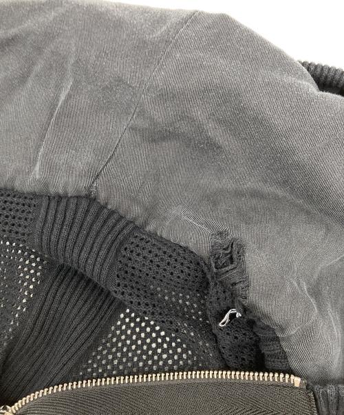 DIESEL（ディーゼル）DIESEL (ディーゼル) メッシュジップパーカー ブラック サイズ:Lの古着・服飾アイテム
