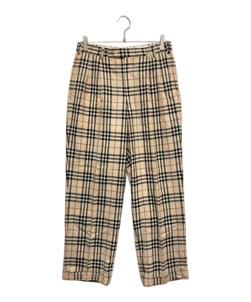 BURBERRY GOLF（バーバリーゴルフ）BURBERRY GOLF (バーバリーゴルフ) ノバチェックパンツ ブラウン サイズ:ウエスト79の古着・服飾アイテム