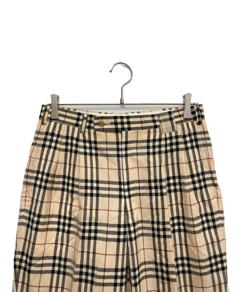 BURBERRY GOLF（バーバリーゴルフ）BURBERRY GOLF (バーバリーゴルフ) ノバチェックパンツ ブラウン サイズ:ウエスト79の古着・服飾アイテム