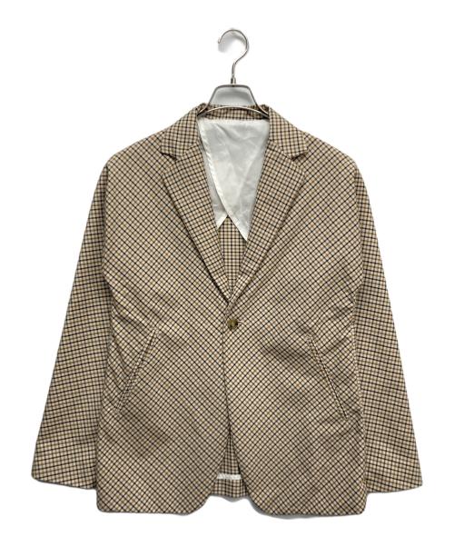 Needles（ニードルズ）Needles (ニードルズ) チェックイージージャケット ブラック×ベージュ サイズ:XSの古着・服飾アイテム