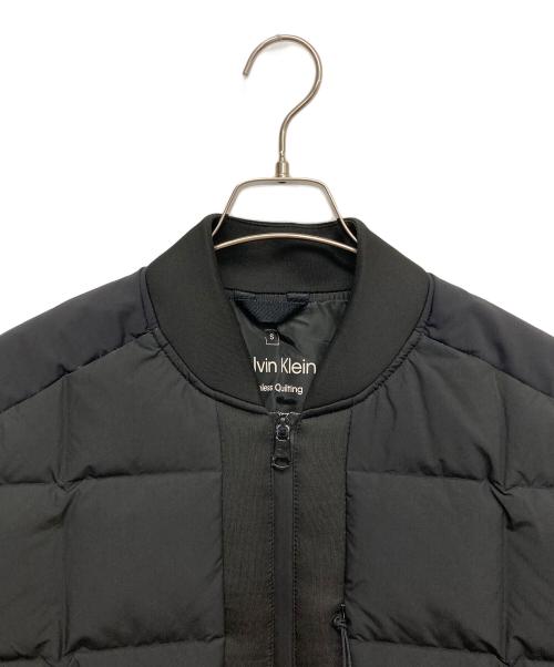 Calvin Klein（カルバンクライン）Calvin Klein (カルバンクライン) キルティングMA-1 ブラック サイズ:Sの古着・服飾アイテム
