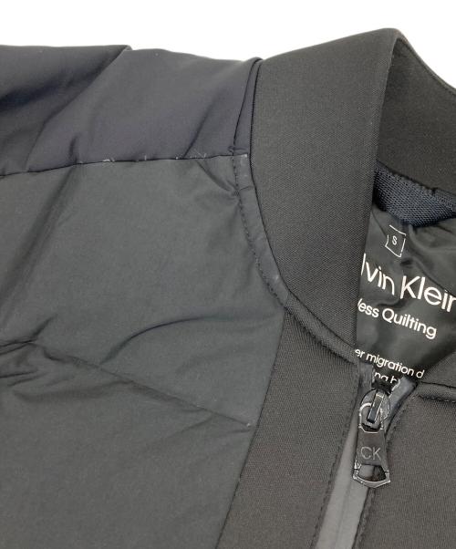 Calvin Klein（カルバンクライン）Calvin Klein (カルバンクライン) キルティングMA-1 ブラック サイズ:Sの古着・服飾アイテム