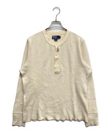POLO RALPH LAUREN（ポロ・ラルフローレン）の古着「ヘンリーネックカットソー」｜ホワイト