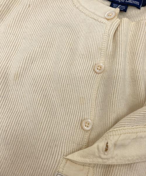POLO RALPH LAUREN（ポロ・ラルフローレン）POLO RALPH LAUREN (ポロ・ラルフローレン) ヘンリーネックカットソー ホワイト サイズ:Lの古着・服飾アイテム