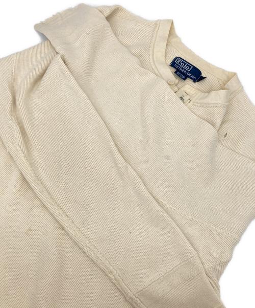 POLO RALPH LAUREN（ポロ・ラルフローレン）POLO RALPH LAUREN (ポロ・ラルフローレン) ヘンリーネックカットソー ホワイト サイズ:Lの古着・服飾アイテム