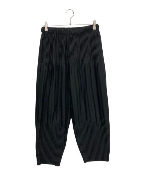 HOMME PLISSE ISSEY MIYAKE（オム プリッセ イッセイ ミヤケ）HOMME PLISSE ISSEY MIYAKE (オム プリッセ イッセイ ミヤケ) プリーツワイドパンツ ブラック サイズ:1の古着・服飾アイテム