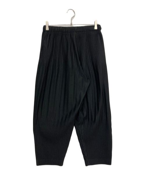 HOMME PLISSE ISSEY MIYAKE（オム プリッセ イッセイ ミヤケ）HOMME PLISSE ISSEY MIYAKE (オム プリッセ イッセイ ミヤケ) プリーツワイドパンツ ブラック サイズ:1の古着・服飾アイテム