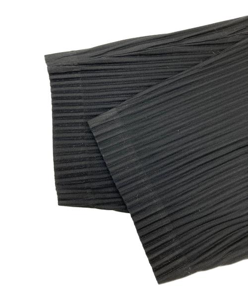 HOMME PLISSE ISSEY MIYAKE（オム プリッセ イッセイ ミヤケ）HOMME PLISSE ISSEY MIYAKE (オム プリッセ イッセイ ミヤケ) プリーツワイドパンツ ブラック サイズ:1の古着・服飾アイテム