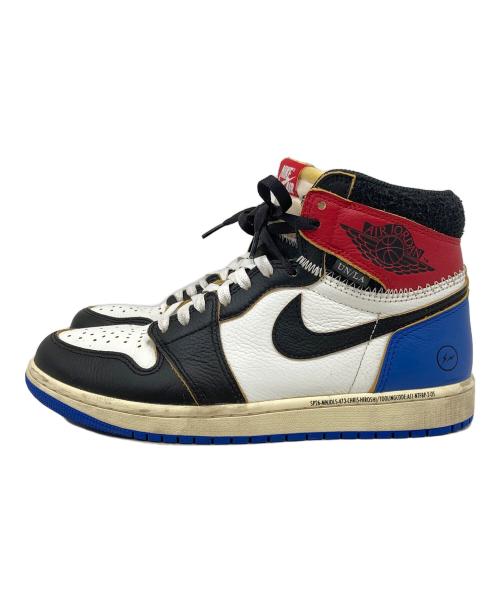 NIKE（ナイキ）NIKE (ナイキ) FRAGMENT DESIGN (フラグメントデザイン) UNION (ユニオン) Air Jordan 1 High OG ブルー×レッド サイズ:26.5の古着・服飾アイテム
