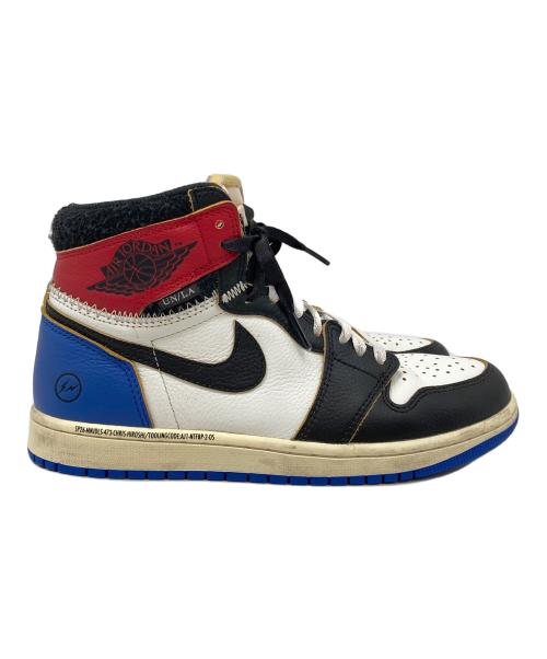 NIKE（ナイキ）NIKE (ナイキ) FRAGMENT DESIGN (フラグメントデザイン) UNION (ユニオン) Air Jordan 1 High OG ブルー×レッド サイズ:26.5の古着・服飾アイテム