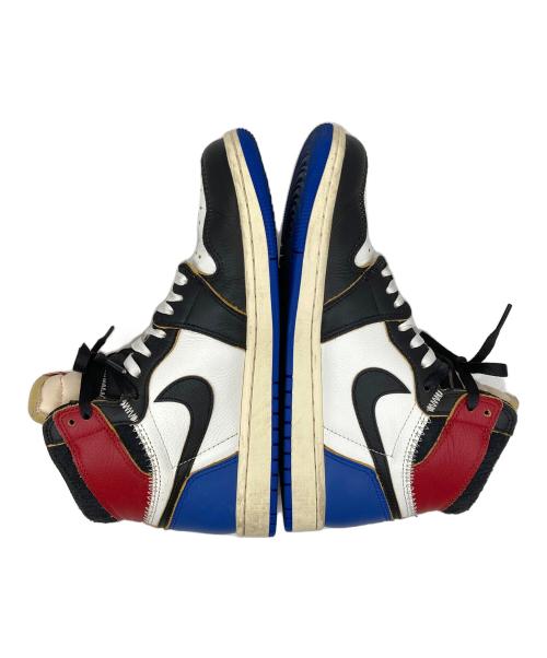NIKE（ナイキ）NIKE (ナイキ) FRAGMENT DESIGN (フラグメントデザイン) UNION (ユニオン) Air Jordan 1 High OG ブルー×レッド サイズ:26.5の古着・服飾アイテム
