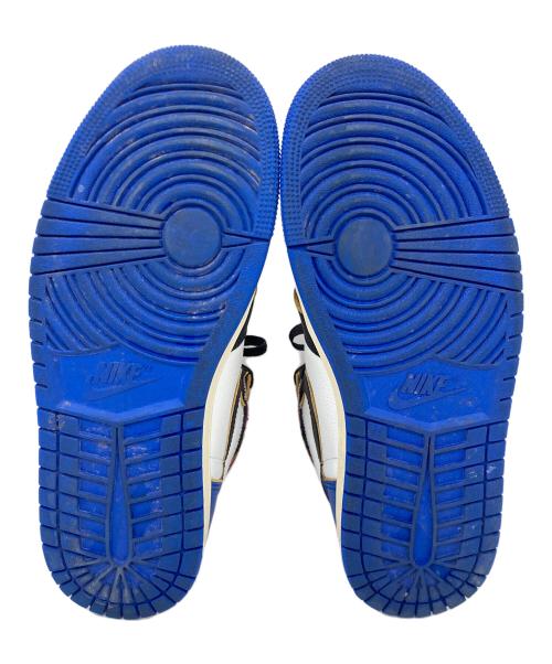 NIKE（ナイキ）NIKE (ナイキ) FRAGMENT DESIGN (フラグメントデザイン) UNION (ユニオン) Air Jordan 1 High OG ブルー×レッド サイズ:26.5の古着・服飾アイテム
