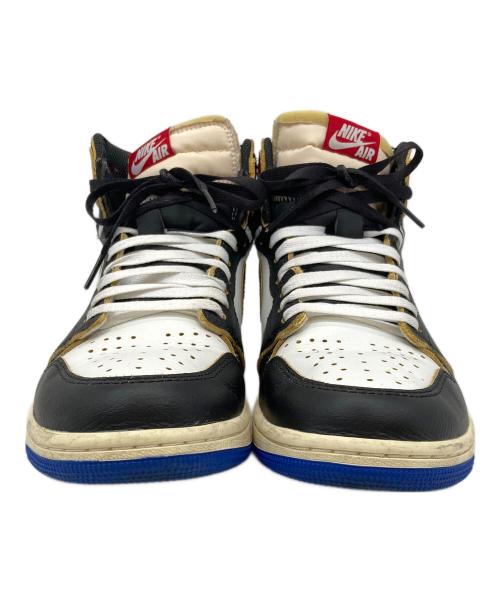 NIKE（ナイキ）NIKE (ナイキ) FRAGMENT DESIGN (フラグメントデザイン) UNION (ユニオン) Air Jordan 1 High OG ブルー×レッド サイズ:26.5の古着・服飾アイテム