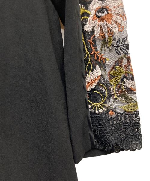MURRAL（ミューラル）MURRAL (ミューラル) Petal collar lace dress ブラック サイズ:1の古着・服飾アイテム