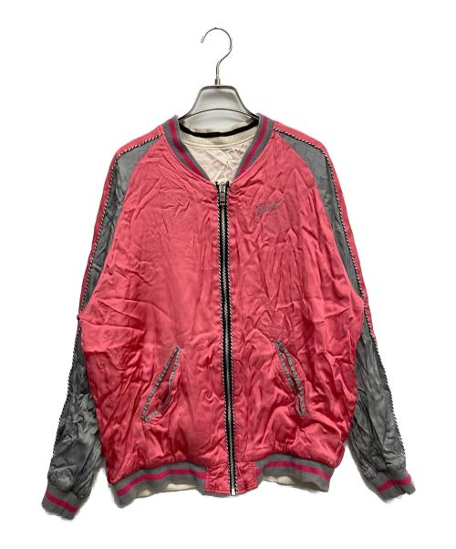 DIESEL（ディーゼル）DIESEL (ディーゼル) リバーシブルスカジャン ピンク サイズ:Sの古着・服飾アイテム