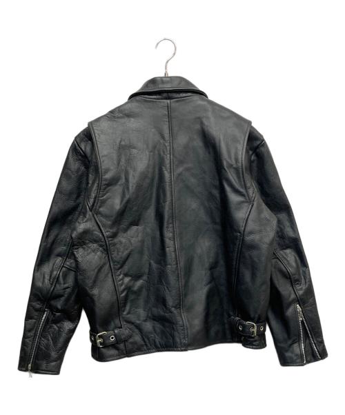 REBEL（レベル）REBEL (レベル) レザージャケット ブラック サイズ:Lの古着・服飾アイテム