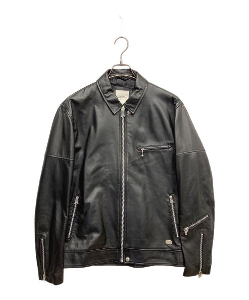 THE CRIMIE（ザ クライミー）THE CRIMIE (ザ クライミー) LAMB LEATHER SINGLE RIDERS JACKET ブラック サイズ:XLの古着・服飾アイテム