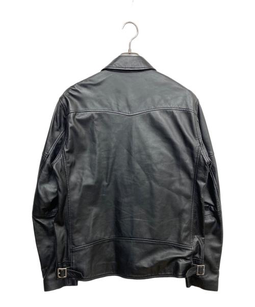 THE CRIMIE（ザ クライミー）THE CRIMIE (ザ クライミー) LAMB LEATHER SINGLE RIDERS JACKET ブラック サイズ:XLの古着・服飾アイテム