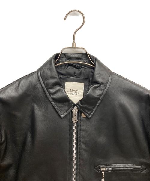 THE CRIMIE（ザ クライミー）THE CRIMIE (ザ クライミー) LAMB LEATHER SINGLE RIDERS JACKET ブラック サイズ:XLの古着・服飾アイテム