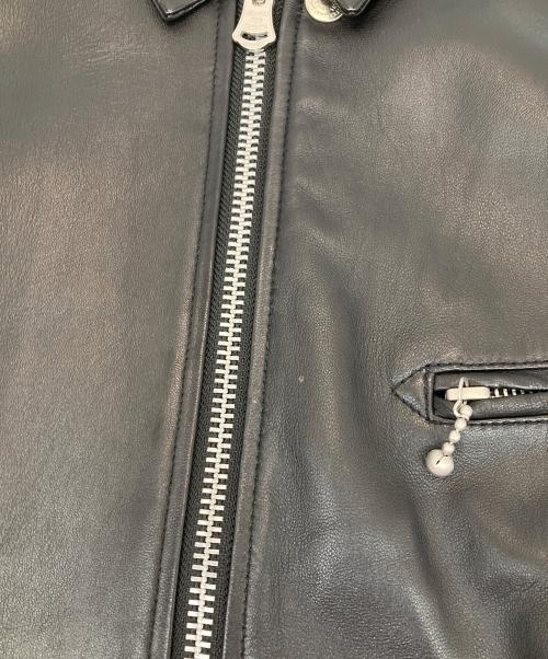 THE CRIMIE（ザ クライミー）THE CRIMIE (ザ クライミー) LAMB LEATHER SINGLE RIDERS JACKET ブラック サイズ:XLの古着・服飾アイテム