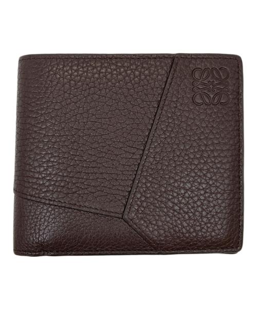 LOEWE（ロエベ）LOEWE (ロエベ) パズルバイフォールド コインウォレット ブラウンの古着・服飾アイテム