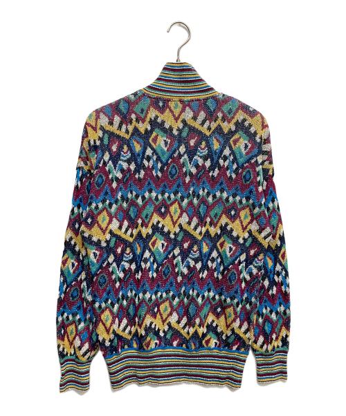 missoni（ミッソーニ）MISSONI (ミッソーニ) コラージュショールカラーニット マルチカラー サイズ:無しの古着・服飾アイテム