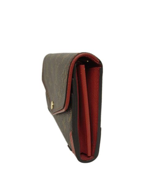 LOUIS VUITTON（ルイ ヴィトン）LOUIS VUITTON (ルイヴィトン) ポルトフォイユ・サラ ブラウン×レッド サイズ:- モノグラムスリーズ M61184 MI2197　ポルトフォイユ・サラの古着・服飾アイテム