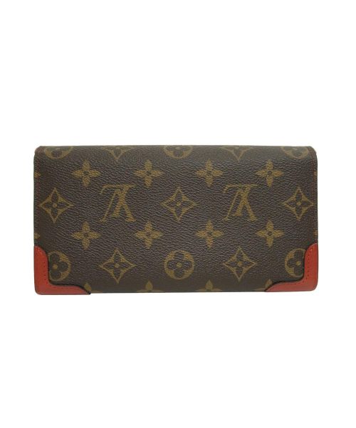 LOUIS VUITTON（ルイ ヴィトン）LOUIS VUITTON (ルイヴィトン) ポルトフォイユ・サラ ブラウン×レッド サイズ:- モノグラムスリーズ M61184 MI2197　ポルトフォイユ・サラの古着・服飾アイテム