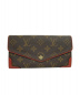 LOUIS VUITTON（ルイヴィトン）の古着「ポルトフォイユ・サラ」｜ブラウン×レッド