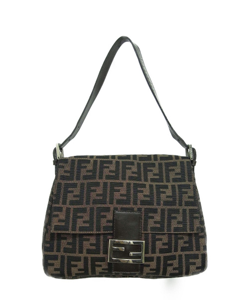 FENDI（フェンディ）FENDI (フェンディ) ハンドバッグ ブラウン ズッカの古着・服飾アイテム